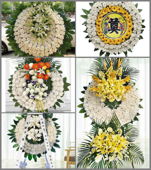 山西太原清徐县孟封镇齐南安村花圈速递